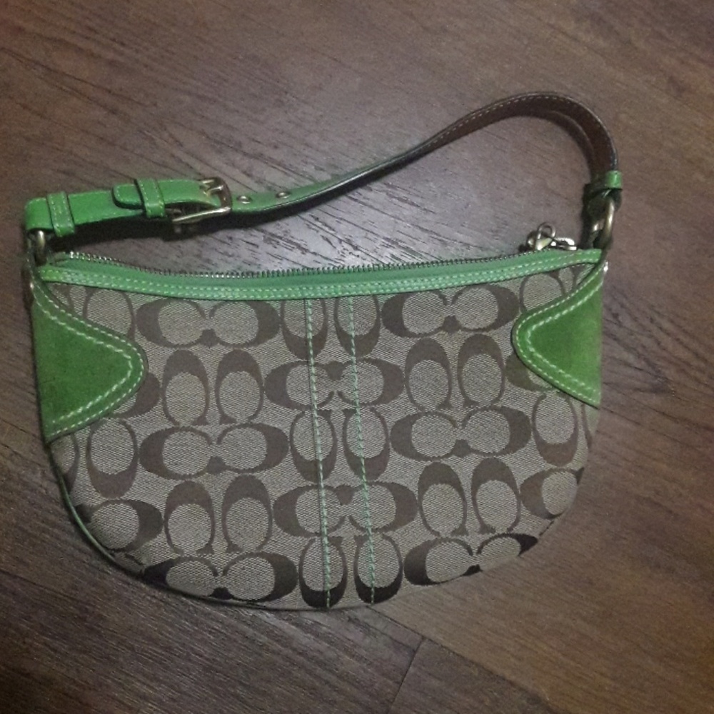 Coach Signature Jacquard Print Purse